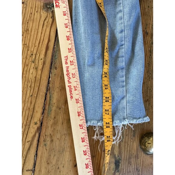 ZILI Womens Distressed Light Wash Skinny Jeans Size 27 Raw Hem Casual Denim - Picture 7 of 8